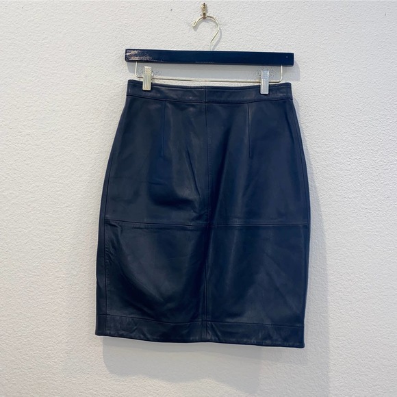 ba&sh Black Leather Skirt size S - Picture 2 of 4